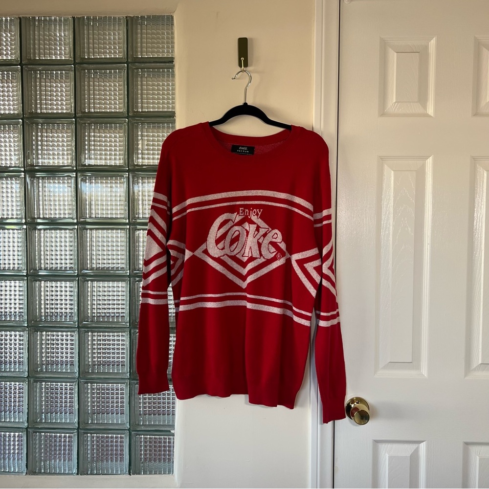 pacsun coca cola sweater